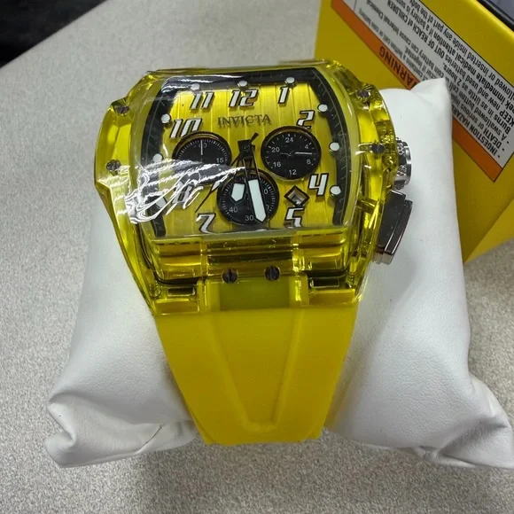 Invicta S1 Rally Kinesia Anatomic Men’s Watch 47mm Yellow 45482 - Picture 3 of 8